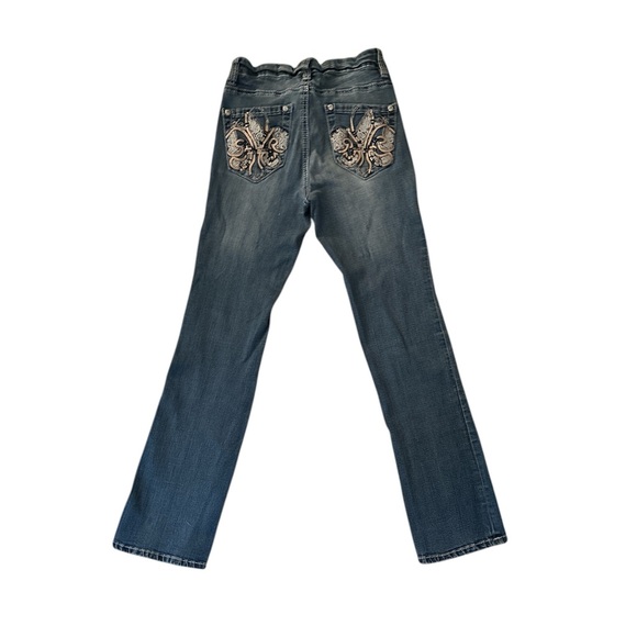 Embellished Boot Cut Jeans - Picture 1 of 2